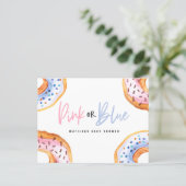 Sprinkled with love donut baby shower announcement (Standing Front)