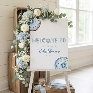 Sprinkled with love donut baby shower foam board