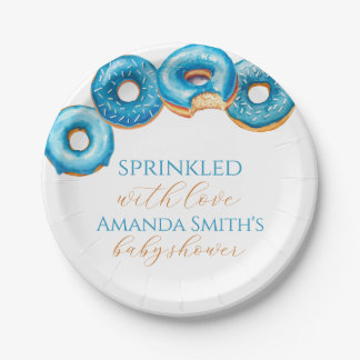Sprinkled with Love Donut Baby Shower Plates