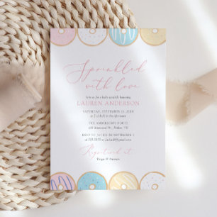 Sprinkled With Love Donut Baby Sprinkle Invitation