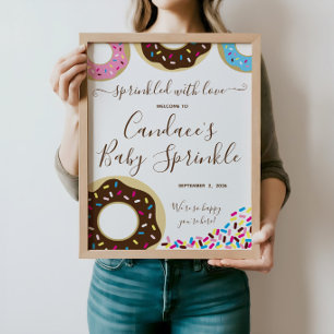 Sprinkled with Love!  Donut Baby Sprinkle Welcome Foam Board