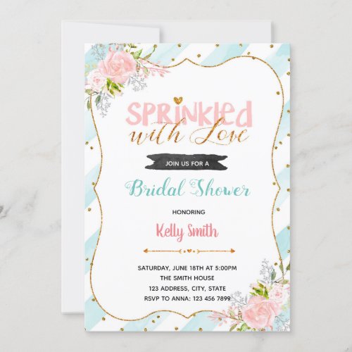 Sprinkled with love party invitation