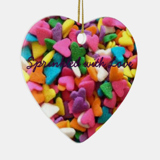 Sprinkled with Love Sugar Heart Sprinkles Ornament