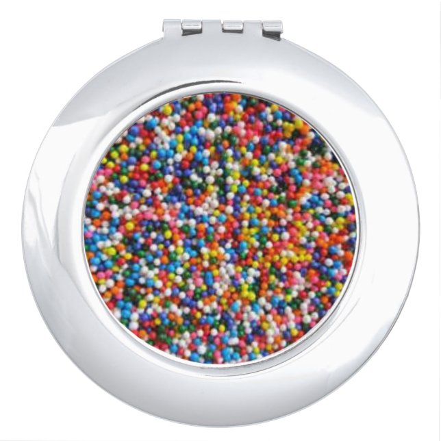 Sprinkled with Love Sugar Sprinkles Compact Mirror (Front)