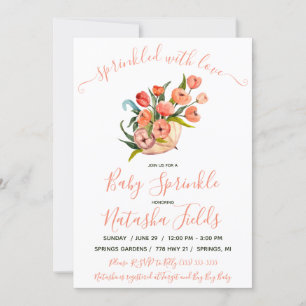 Sprinkled With Love! Umbrella Baby Sprinkle Invitation