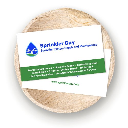 Sprinkler Repair and Installation Business Card