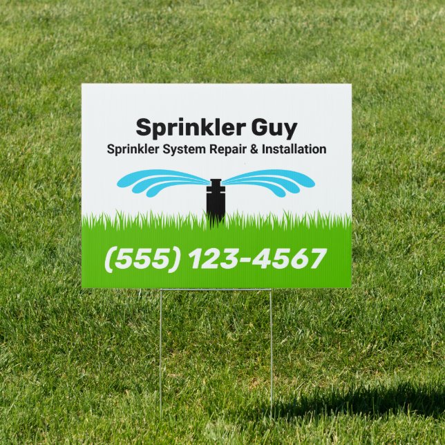 Sprinkler Repair and Installation Sign (Insitu)