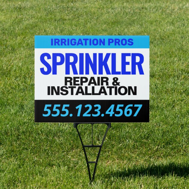 Sprinkler Repair & Maintenance Sign (Insitu)