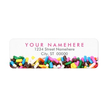Sprinkles Address Labels by CarriesCamera at Zazzle