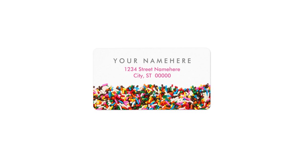 Sprinkles Address Labels Zazzle