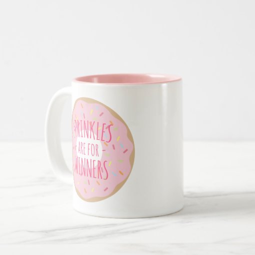 Sprinkles are for Winners Funny Donut Mug Zazzle