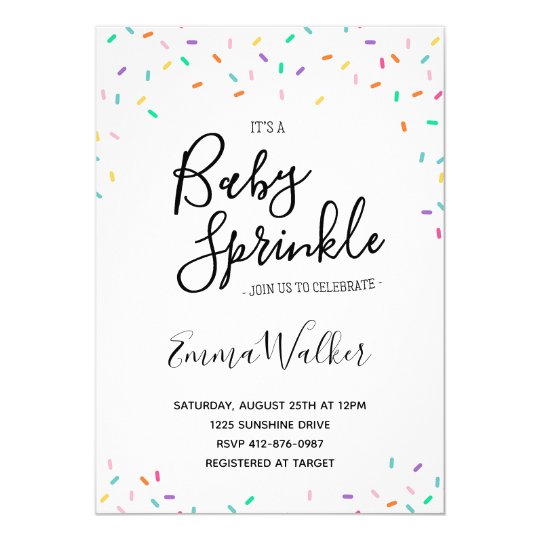 Sprinkles Baby Shower invitation