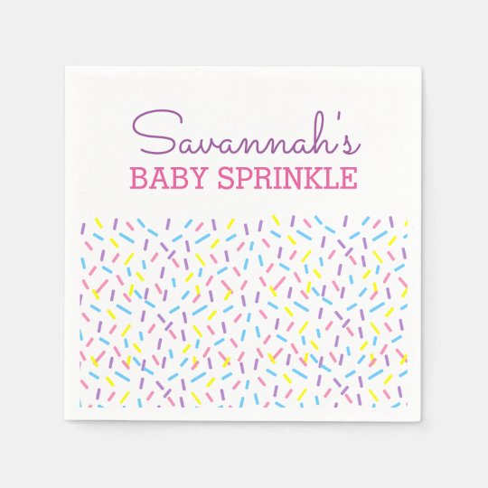Sprinkles Baby Sprinkle Baby Shower Napkin