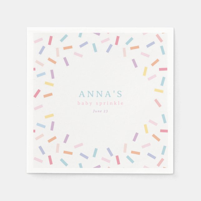 Sprinkles Baby Sprinkle Napkins (Front)