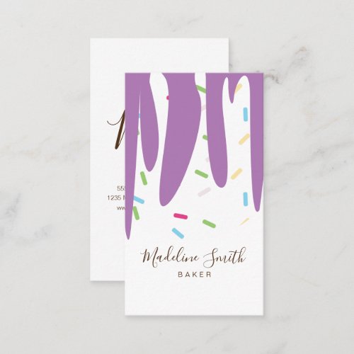 Sprinkles Bakery Ice Cream Frosting Dripping  Business Card