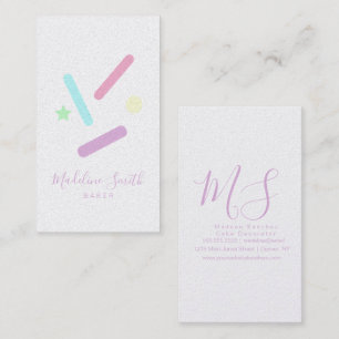 Sprinkles Bakery Pastel Business Card