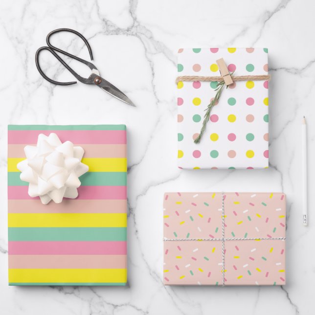 Sprinkles Birthday wrapping paper (Front)