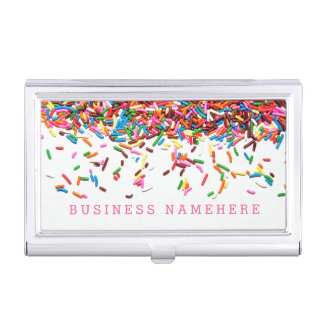 Sprinkles Business Card Holder (Front)