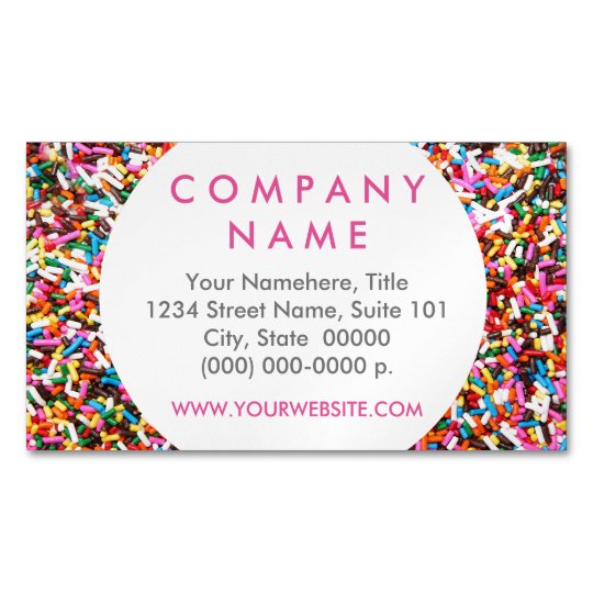 Sprinkles Business Card Magnet