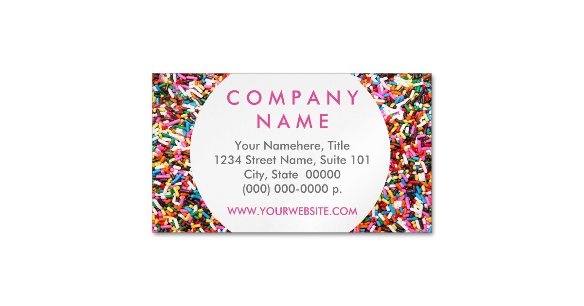 Sprinkles Business Card Zazzle