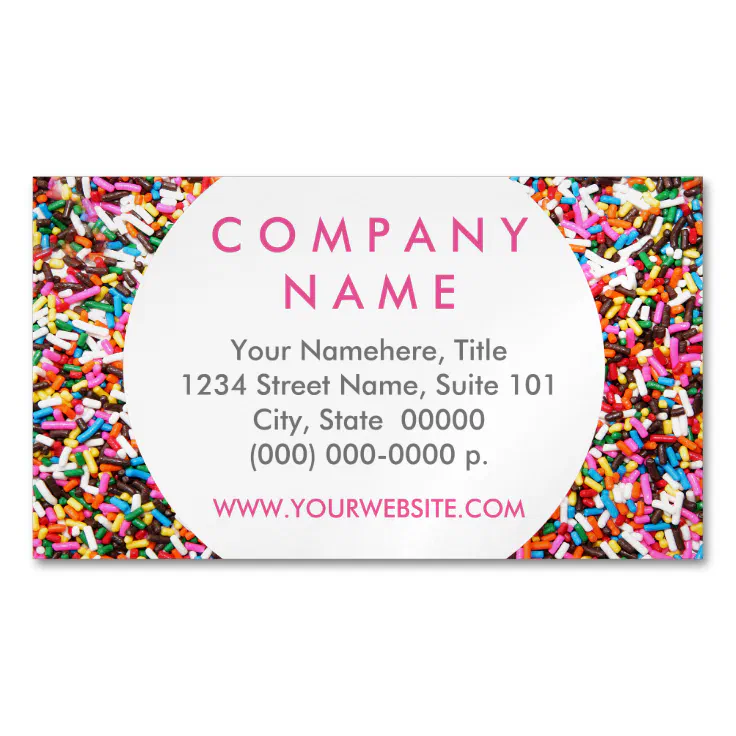 Sprinkles Business Card Zazzle