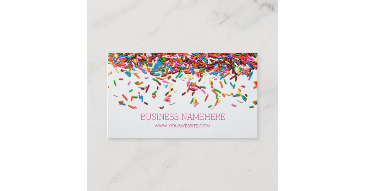 Sprinkles Business Cards Zazzle