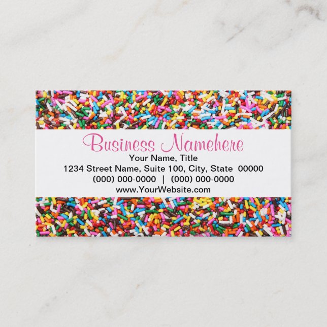 Sprinkles Business Cards (Front)