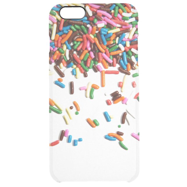 Sprinkles Clear iPhone 6 Plus Case (Back)