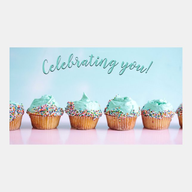 Sprinkles cupcakes celebration birthday party (Front)