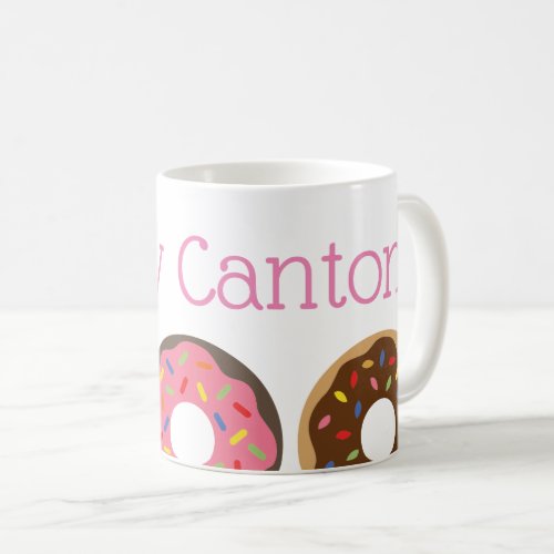 Sprinkles Donut Custom Personalized Mug