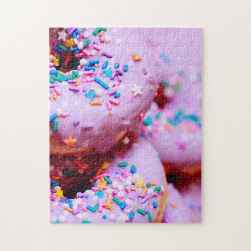 Sprinkles Donut Photography Complex Jigsaw Puzzle