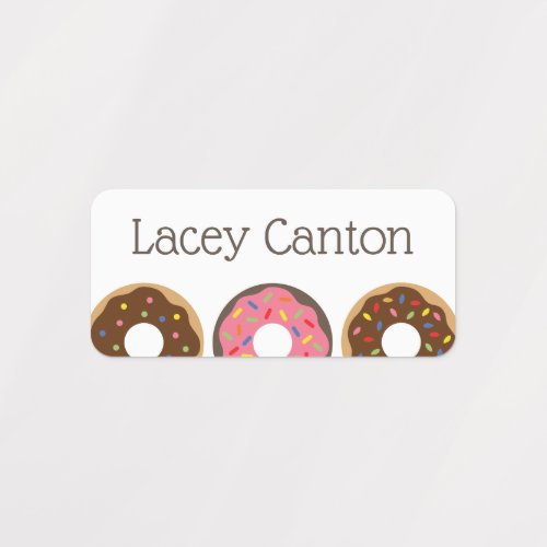 Sprinkles Donuts Personalized Clothing Labels