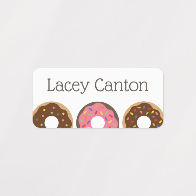 Sprinkles Donuts Personalized Clothing Labels (Design 1)