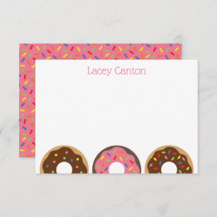 Sprinkles Donuts Personalized Note Cards