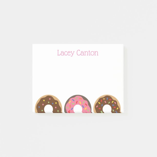 Sprinkles Donuts Personalized Post-it Notepad (Front)