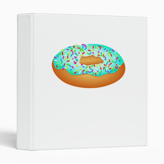 Sprinkles Doughnut 3 Ring Binder (Front/Spine)