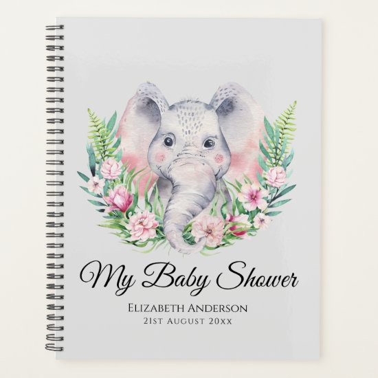 Sprinkles Elephant BABY SHOWER Album Planner Notes