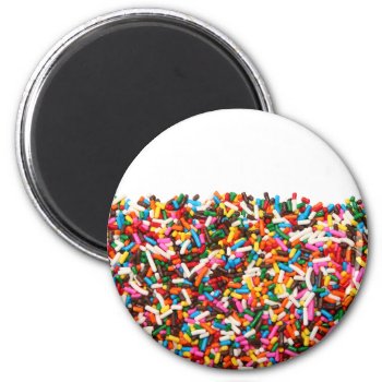 Sprinkles-filled Magnet by CarriesCamera at Zazzle