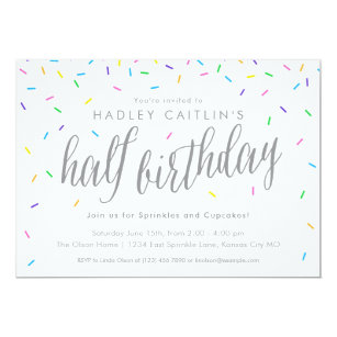 Half Birthday Invitations Hamle Rsd7 Org