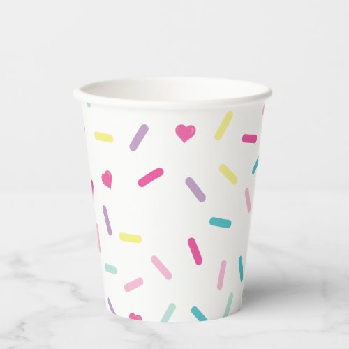 Sprinkles Ice Cream and Cake Birthday Paper Cups