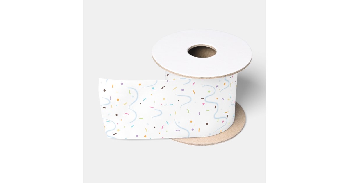 Sprinkle Ribon Sprinkles Ice Cream Satin Ribbon | Zazzle
