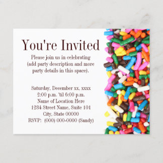 Sprinkles Invitation