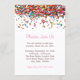 Sprinkles Invitations