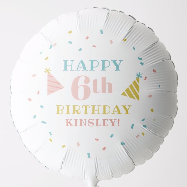 Sprinkles kids birthday party ballon balloon (Front)