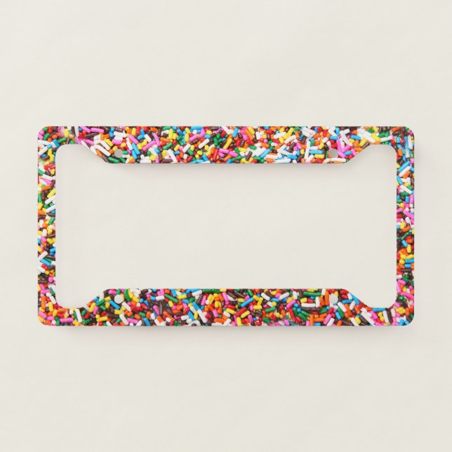 Sprinkles License Plate Frame (Front)