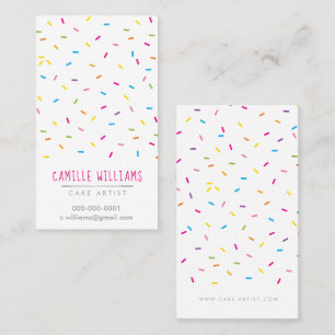 SPRINKLES modern cute patterned colorful party tag
