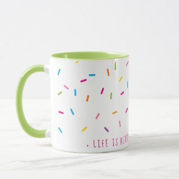 Sprinkles Modern Cute Patterned Pretty Colorful Mug by edgeplus at Zazzle