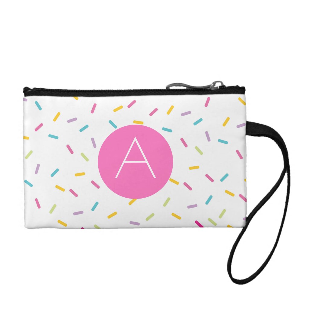 Sprinkles Monogram Change Purse