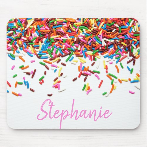 Sprinkles Name Mouse Pad