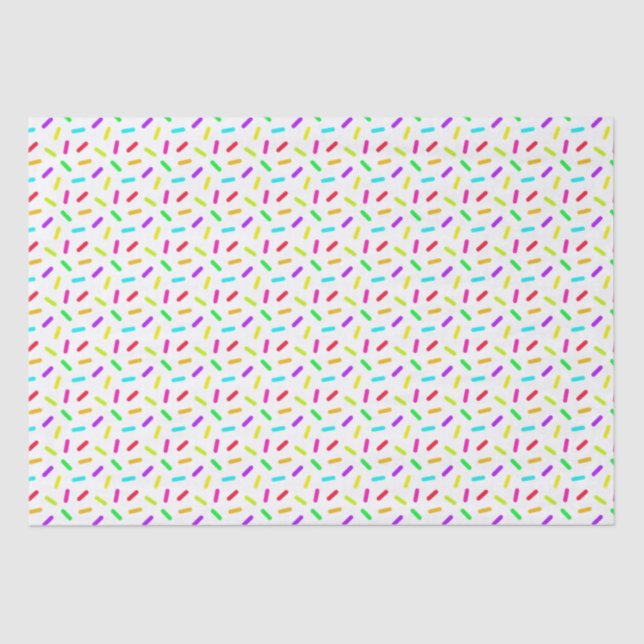 Sprinkles Pattern Colorful Custom Tissue Paper (Front)